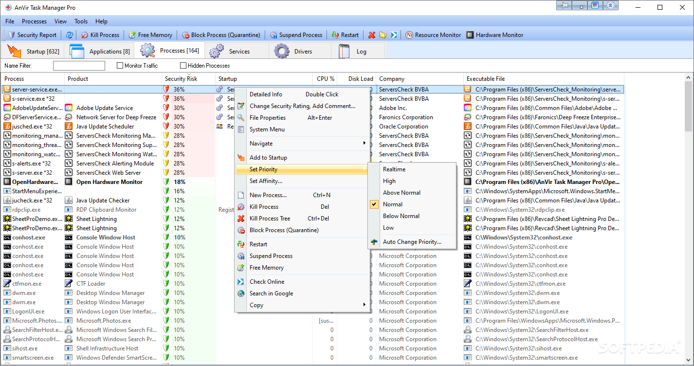 AnVir Task Manager Pro screenshot #1