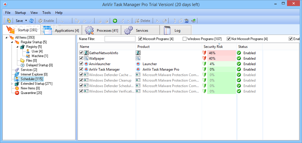 anvir task manager pro run as service