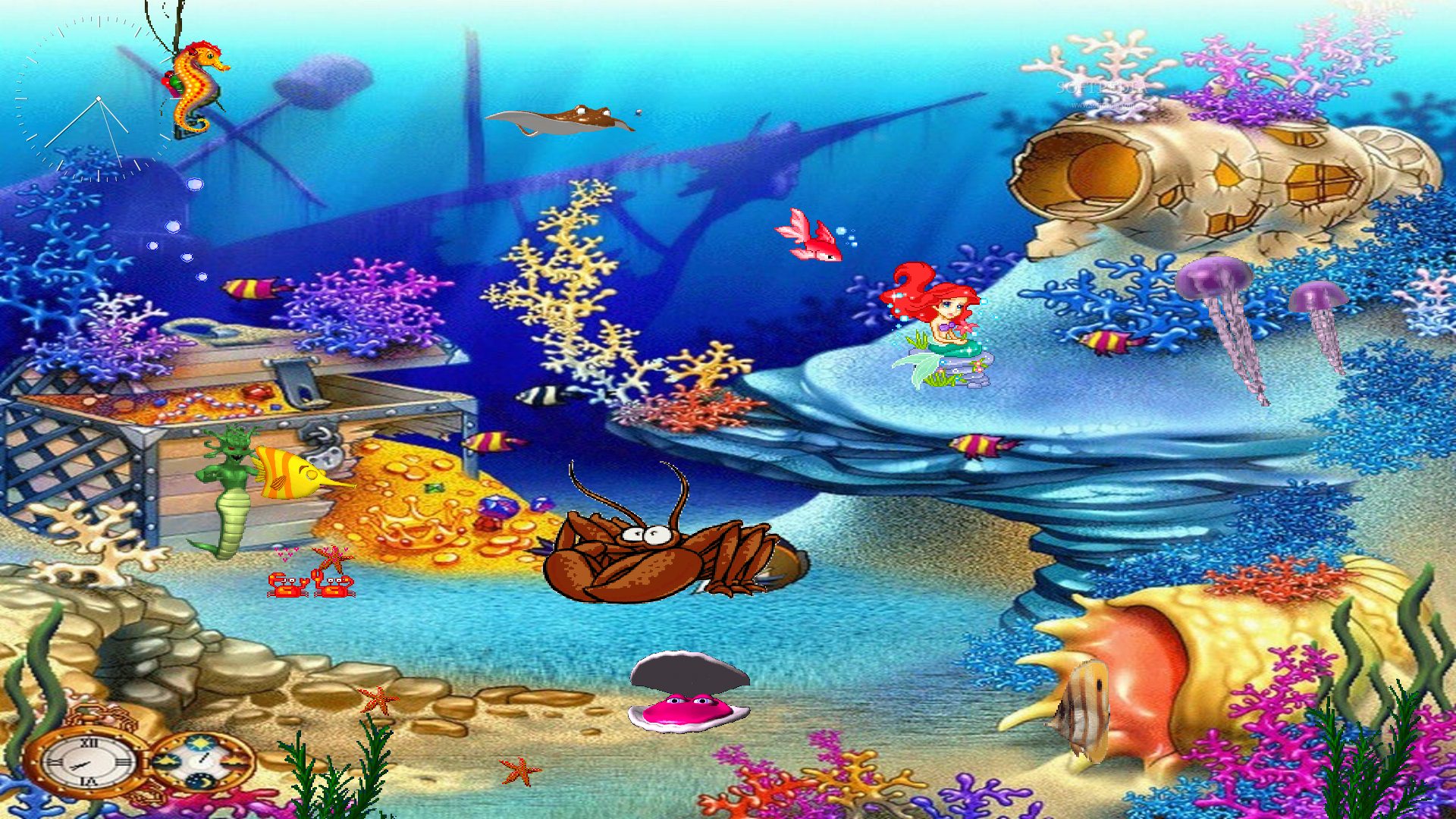 Animated Aquaworld Screensaver  (Windows) - Download & Review
