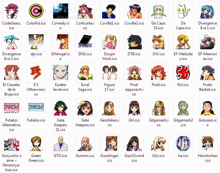 anime windows icons