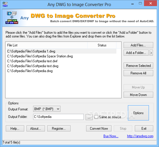 Any DWG to Image Converter Pro screenshot #0