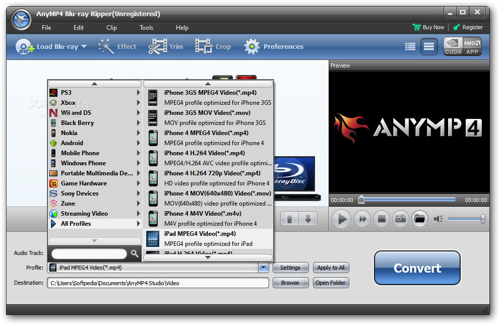 anymp4 video converter adjusting size