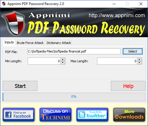 pdf open password recovery