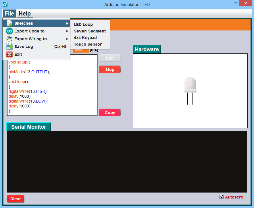 arduino simulator for windows free download