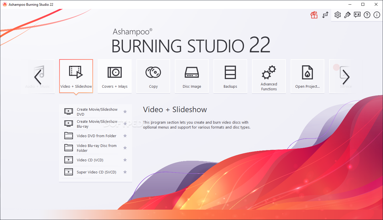 free for mac instal Ashampoo Burning Studio 25.0.1