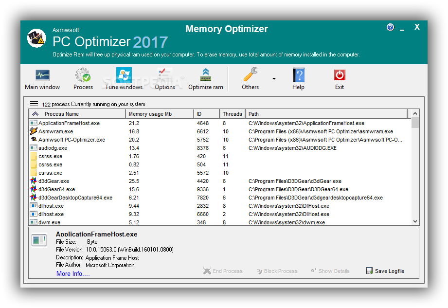 compatible free optimizer for windows 10