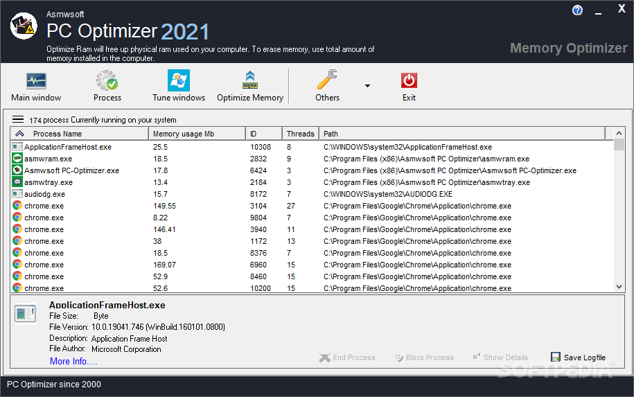 Asmwsoft PC Optimizer screenshot #3