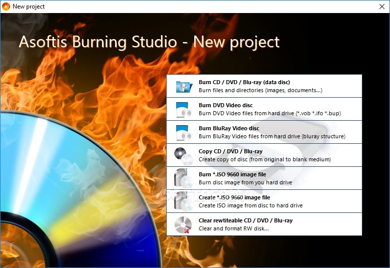 Asoftis Burning Studio screenshot #0