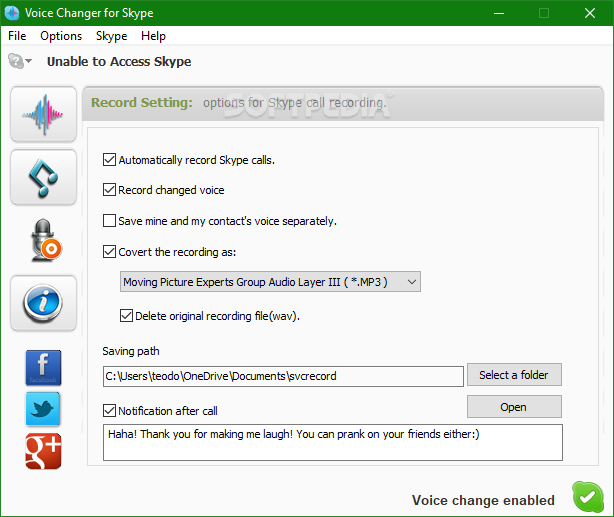 how to install skype voice changer windows