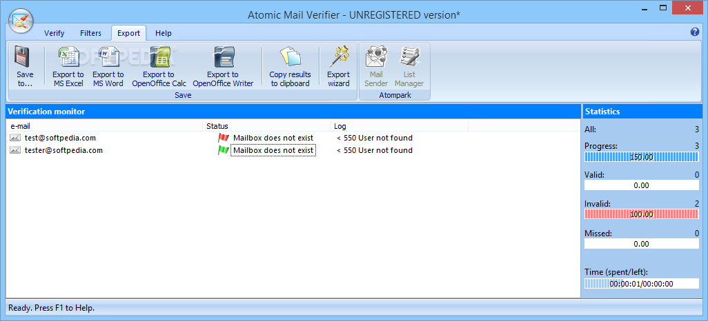 atomic email verifier serial key