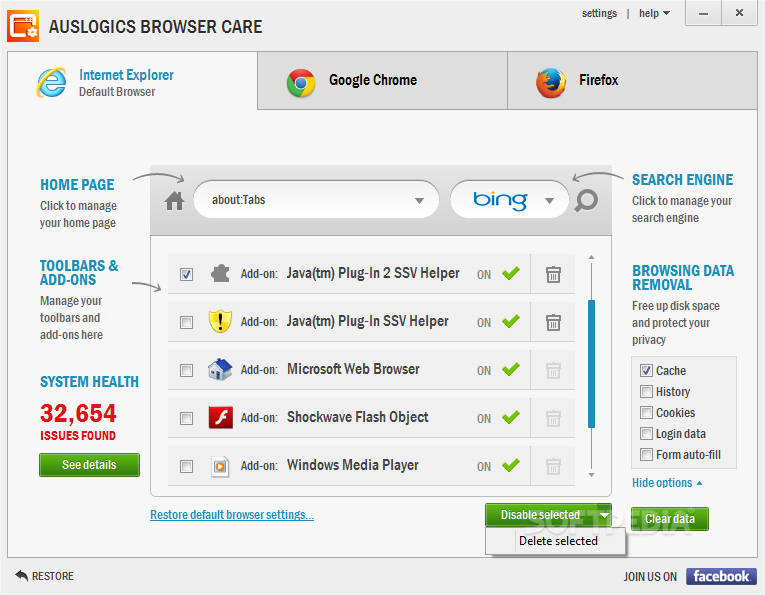 auslogics browser care download