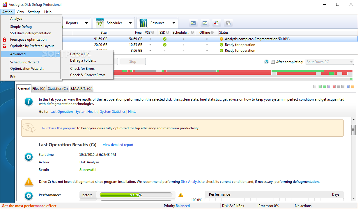 download the new version for ipod Auslogics Disk Defrag Pro 11.0.0.3 / Ultimate 4.12.0.4