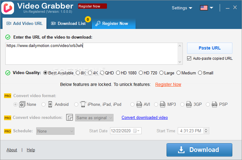 Auslogics Video Grabber Pro 1.0.0.4 for ios instal free