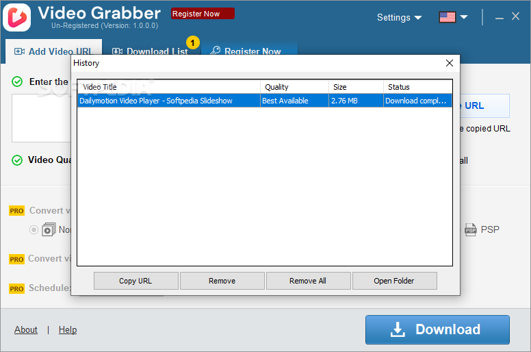 Auslogics Video Grabber Pro 1.0.0.4 for windows download