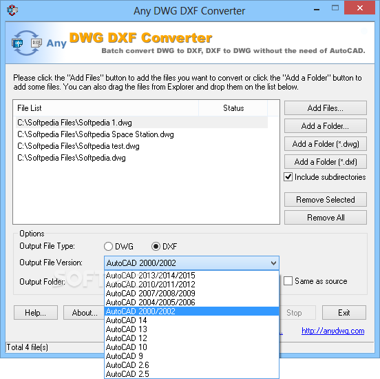 Any DWG DXF Converter screenshot #1