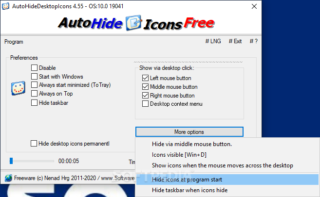 free for apple download AutoHideDesktopIcons 6.06
