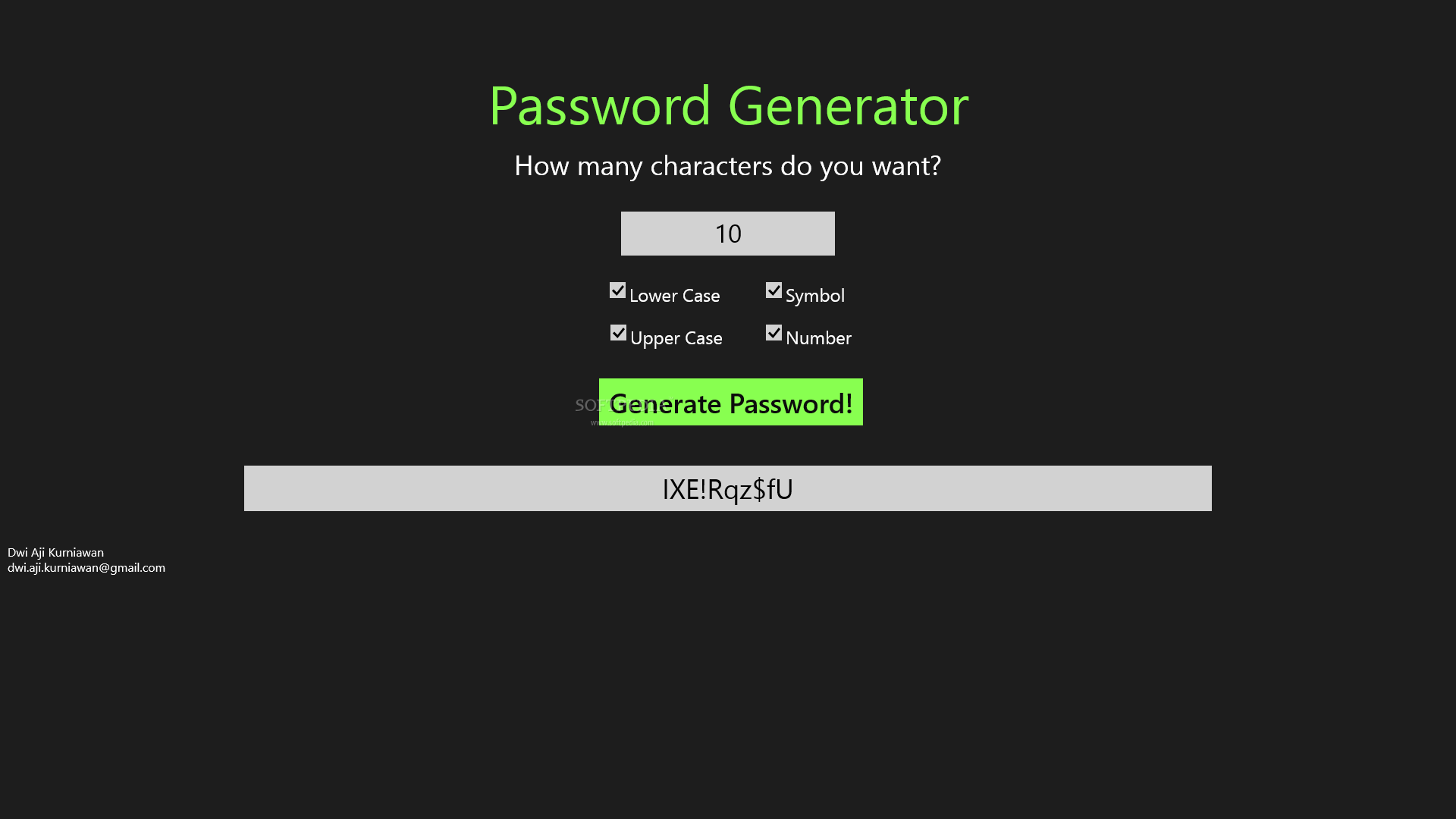 PasswordGenerator 23.6.13 free download