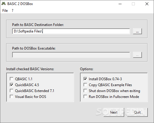 BASIC 2 DOSBox screenshot #0