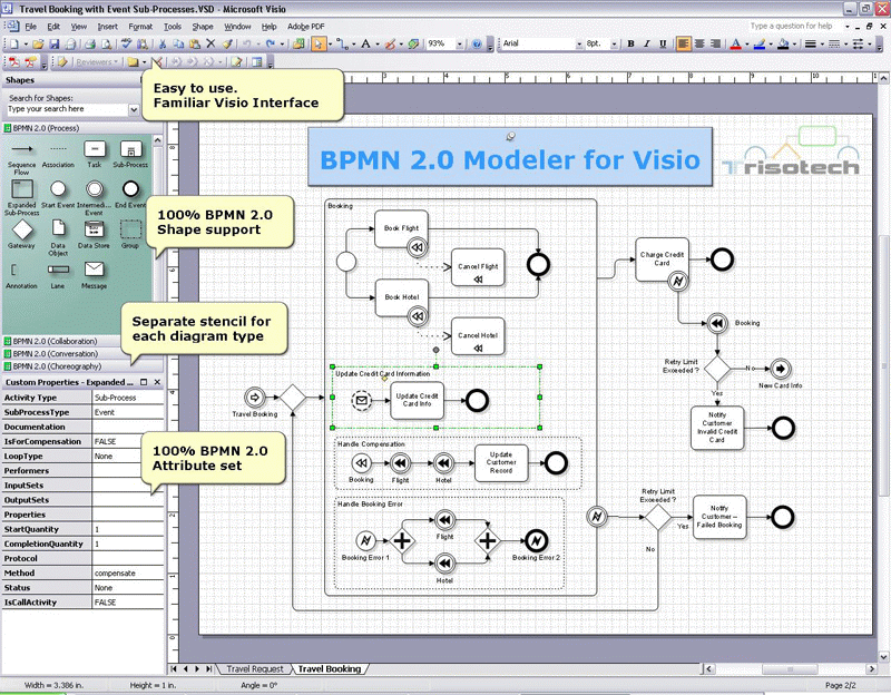 Download BPMN 2 0 Modeler for Visio 5 0 0