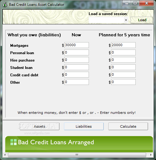 bad credit secured loan calculator