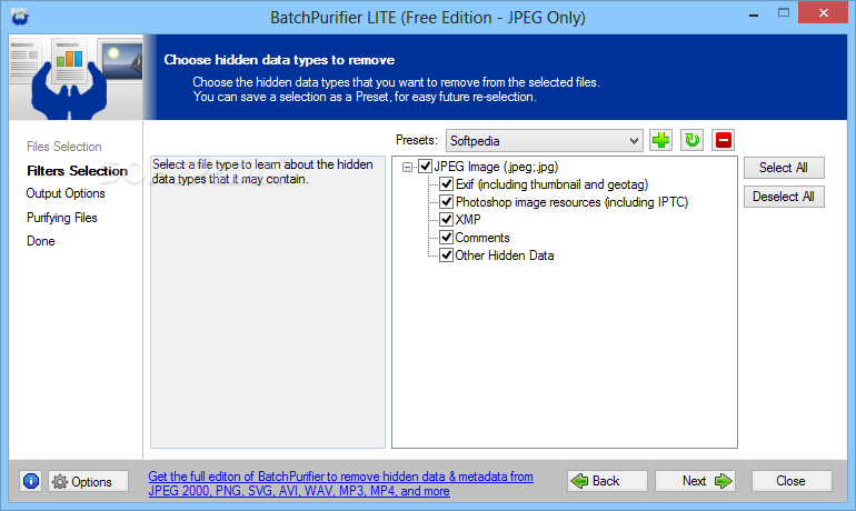 BatchPurifier screenshot #1