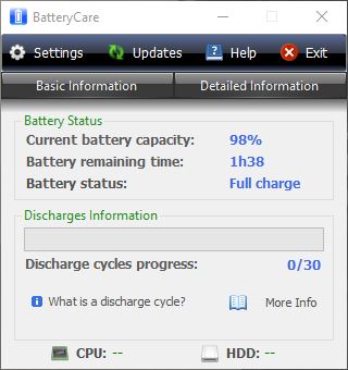 BatteryCare screenshot #2
