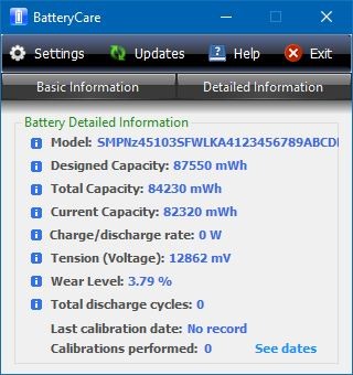 BatteryCare screenshot #3