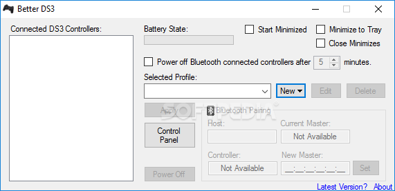 better ds3 tool where is the bluetooth pairing button
