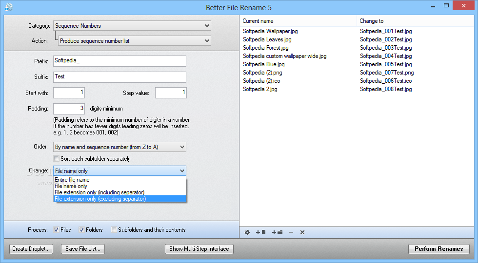 a better finder rename remove sequence