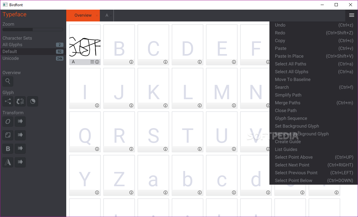 download the new BirdFont 5.4.0