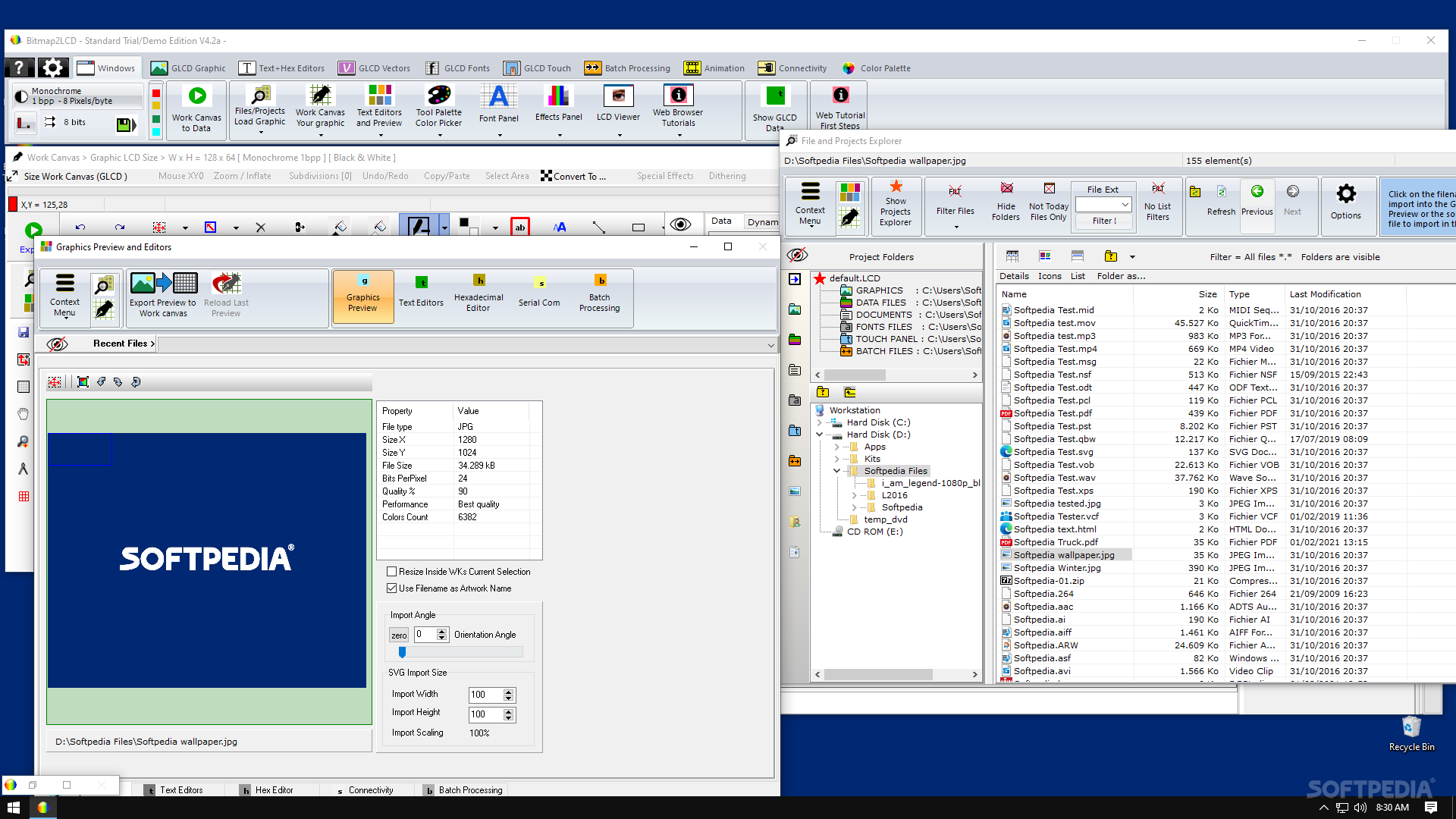 Bitmap2LCD Limited Edition screenshot #0
