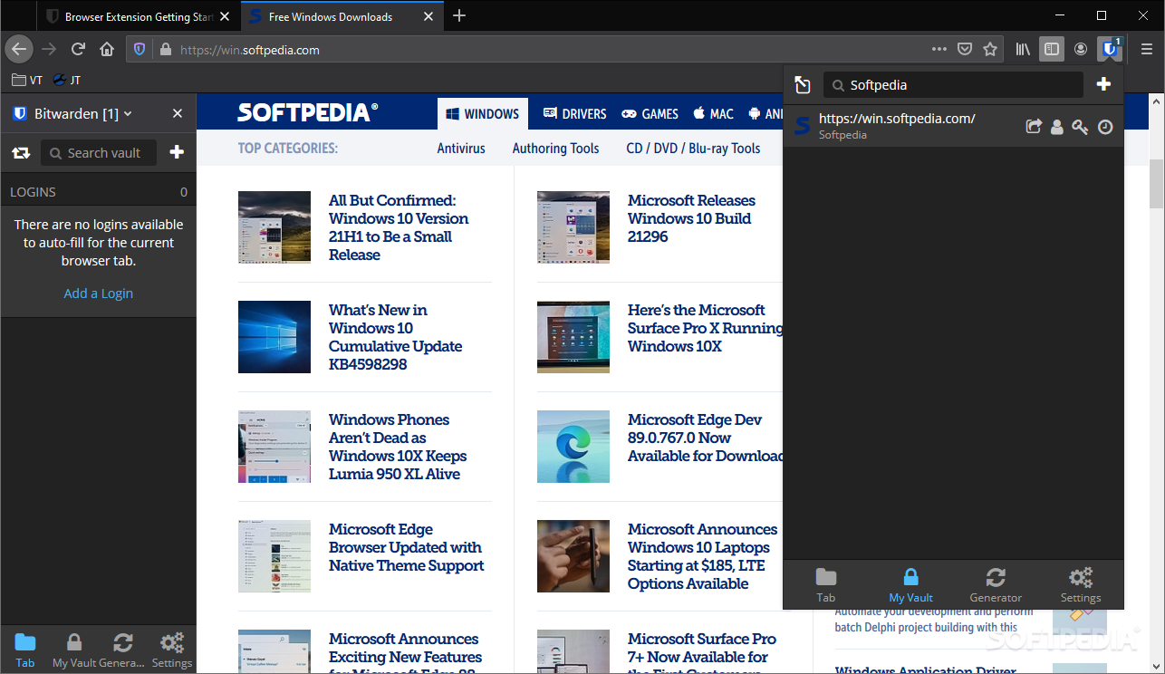 Download Download Bitwarden for Firefox 1.52.1 Free