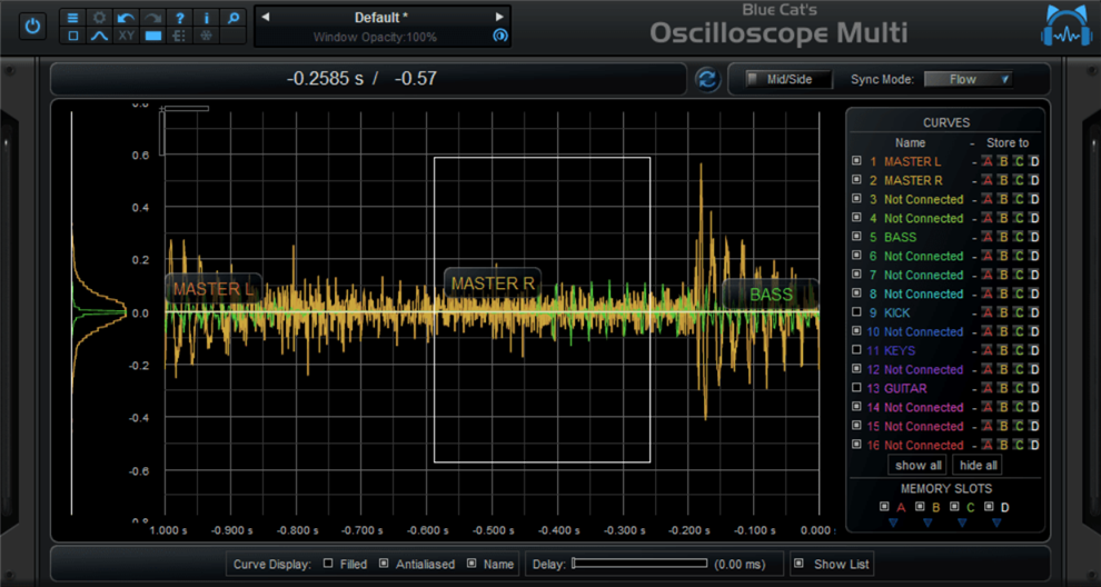 Blue Cat's Oscilloscope Multi screenshot #0