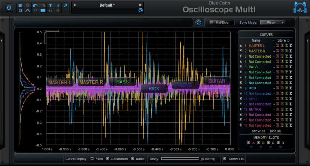 Blue Cat's Oscilloscope Multi screenshot #2