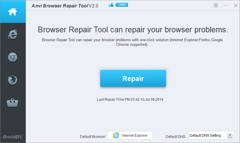 Software Repair Tool. Anvi_7. Android Repair Tools. Safe browsing Tools for Windows. Restore keys
