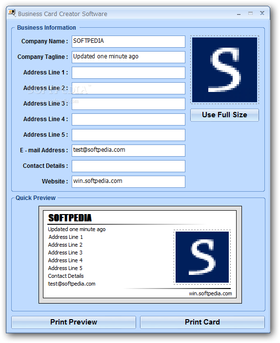 business card maker software free download windows 10
