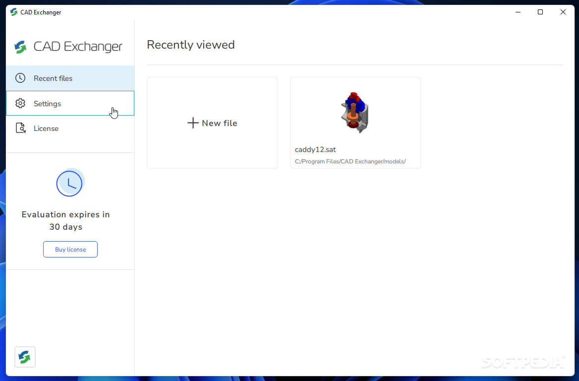 CAD Exchanger GUI screenshot #0