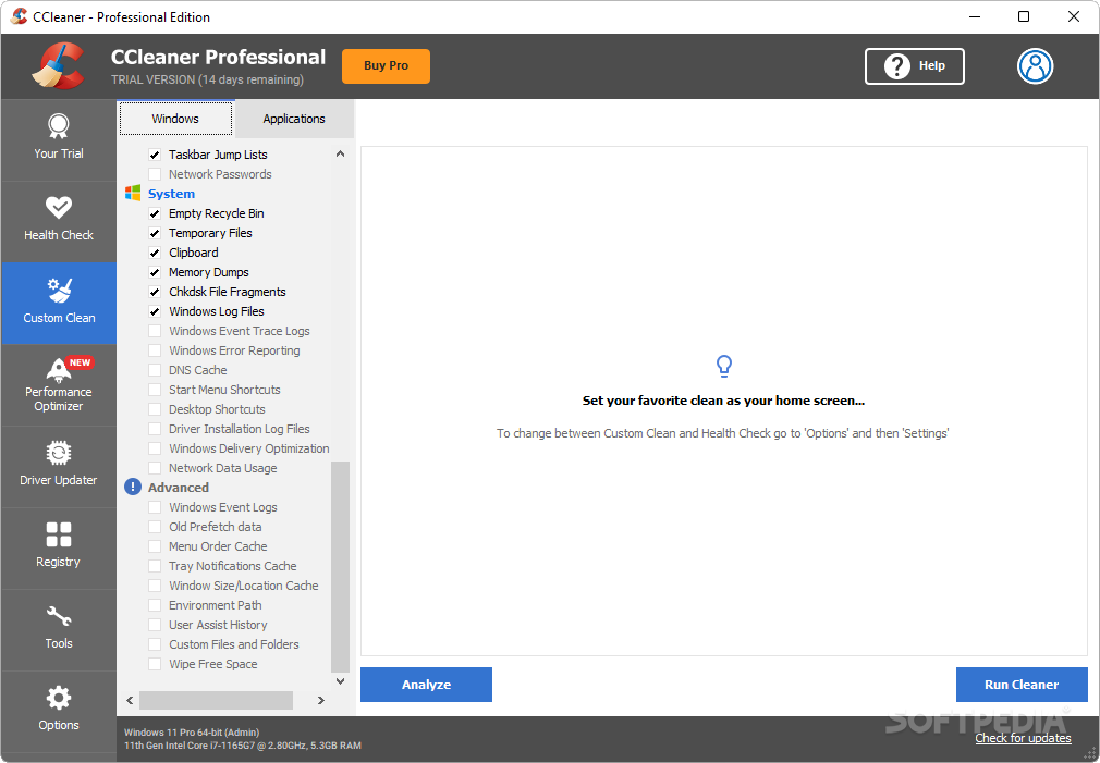 CCleaner Professional 6.16.10662 downloading