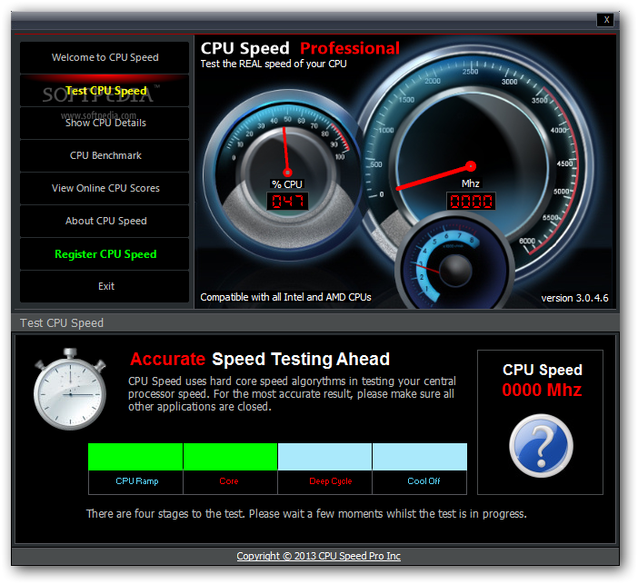 Download CPU Speed Professional 3.0.4.6