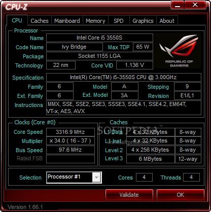 Download CPU-Z ROG 1.94