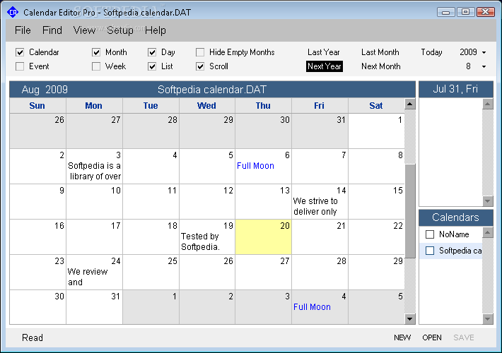 Calendar Program Pro Download & Review