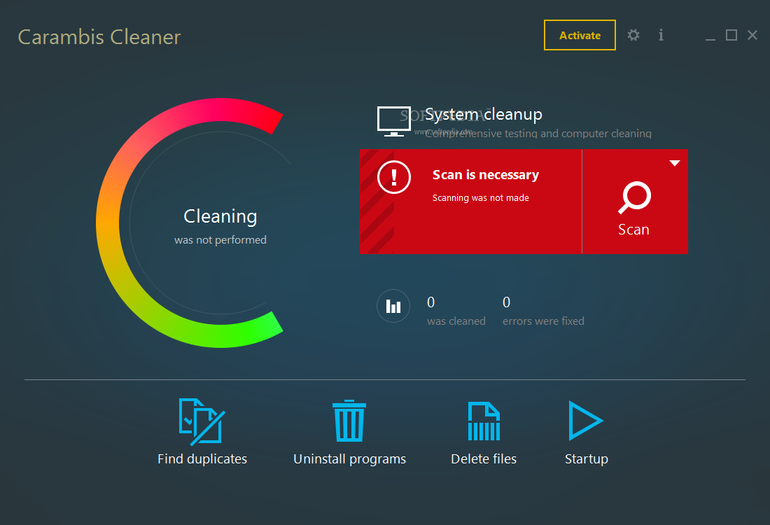 Carambis Cleaner (formerly Carambis Registry Cleaner) screenshot #0