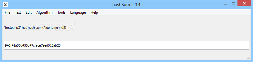 hashSum screenshot #0