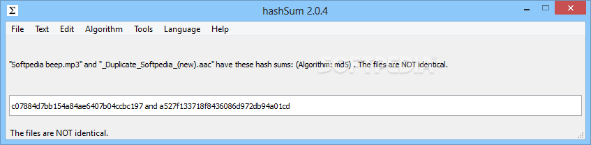 hashSum screenshot #1