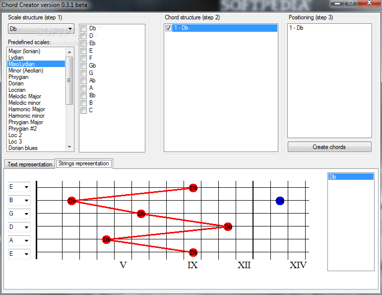 Chord Creator Download Develop new scales and chords in given scale