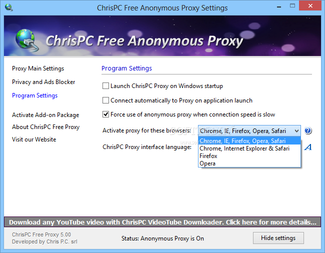 ChrisPC Free VPN Connection 4.06.15 instal the new for mac
