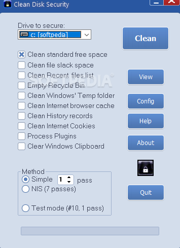 Clean Disk Security screenshot #0