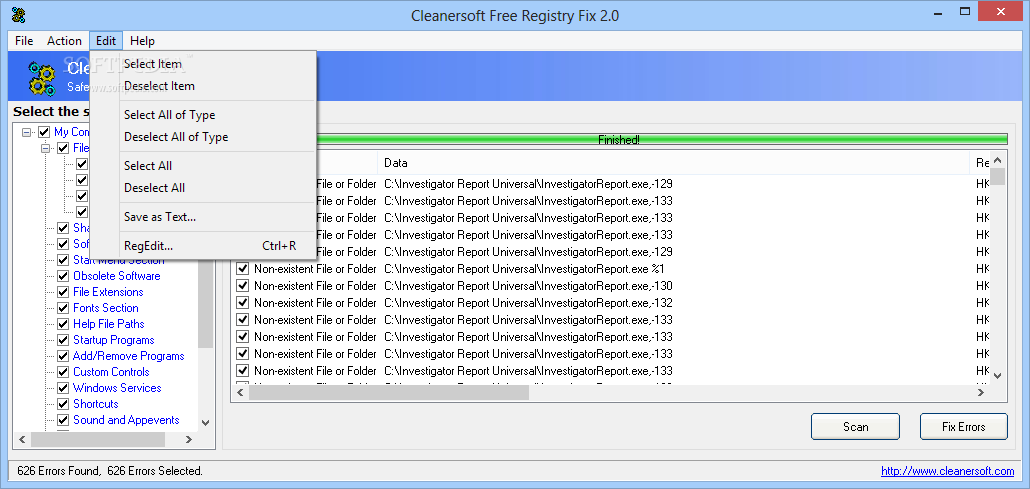 simplestar free registry repair