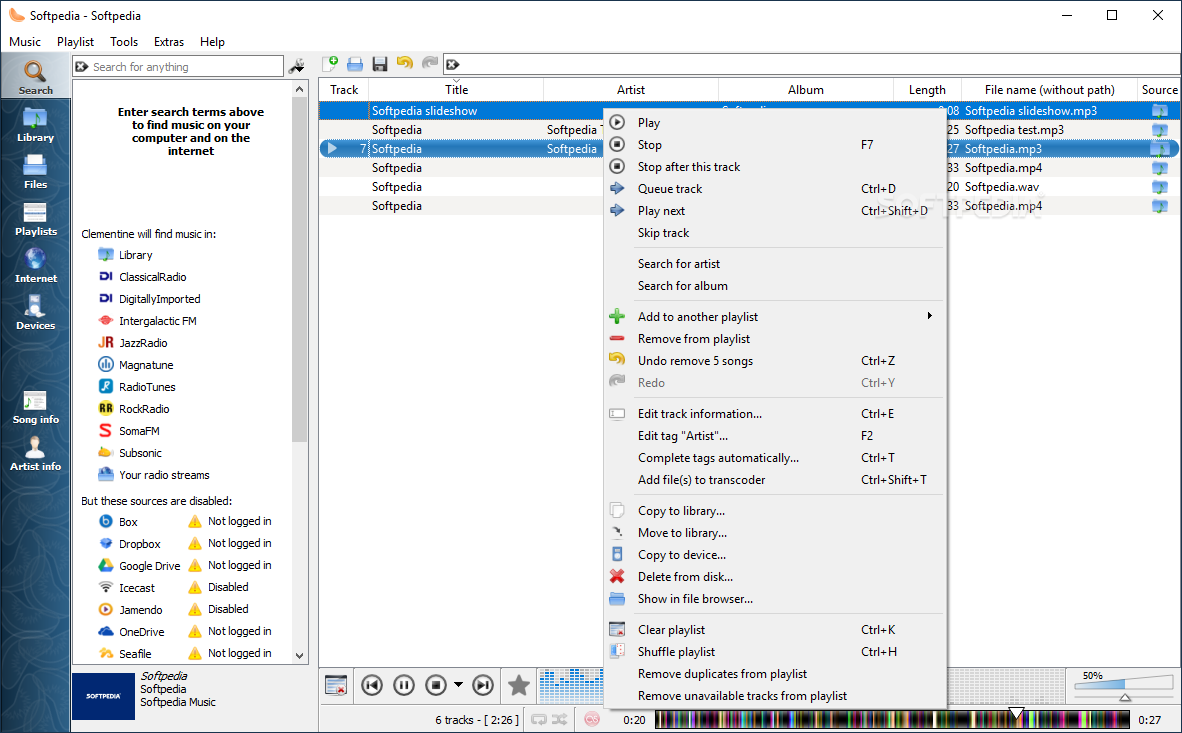 Clementine 1.4.0 RC1 (887) free instal