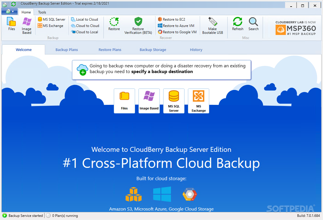 cloudberry backup service not running osx